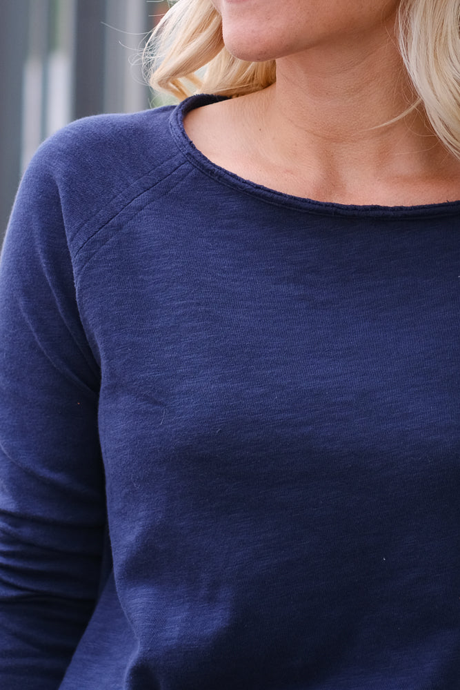 Sonoma Longsleeve O-Neck Navy Blue Vintage