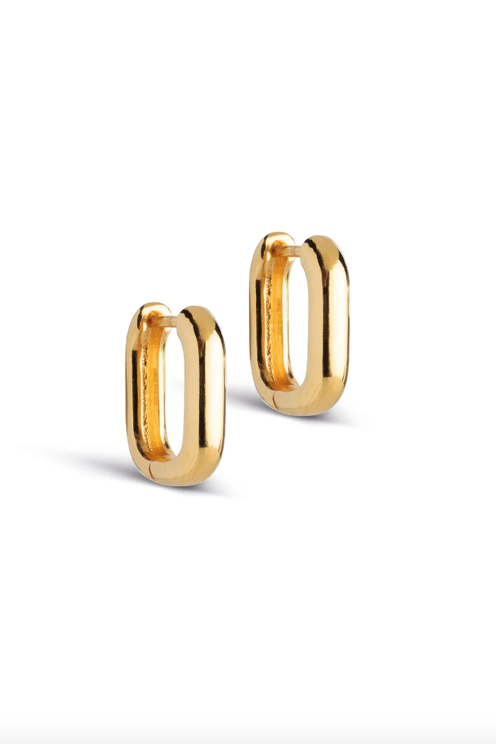 Hoops Square 15mm Gold