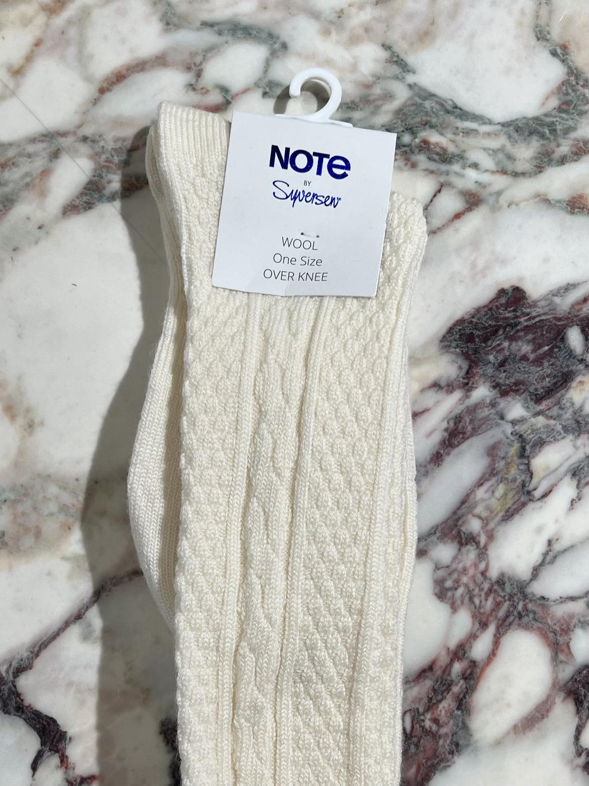 Nikkers Strømper Over Knee Offwhite