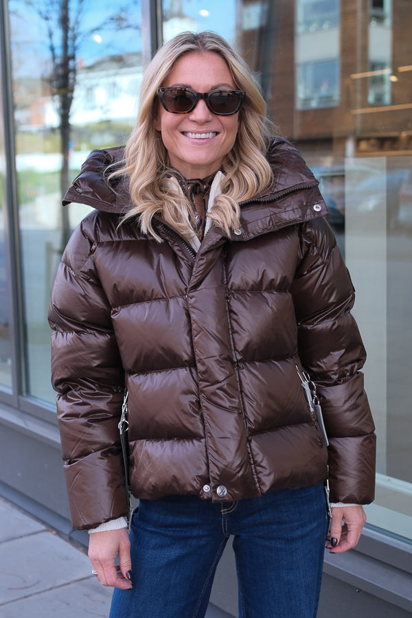 Ginny Short Down Jacket Coffee