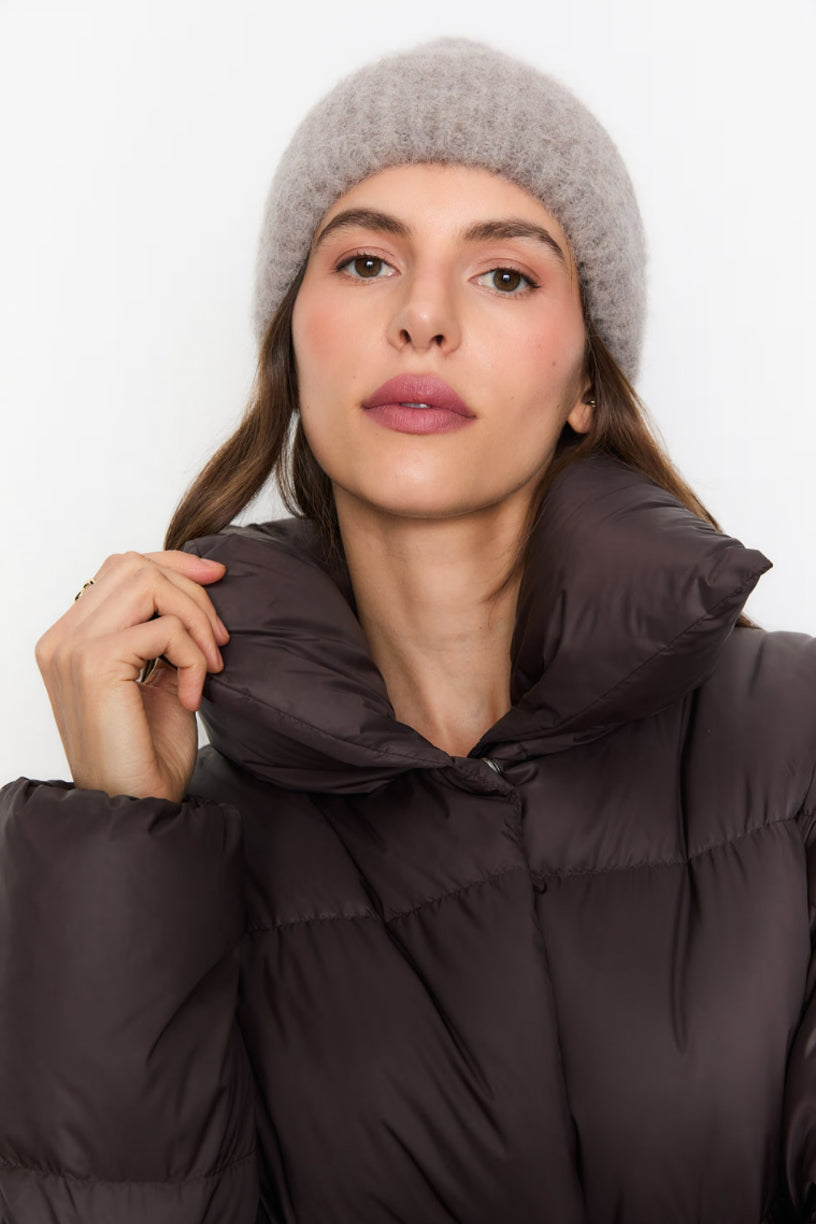 Ayla Beanie Taupe Melange