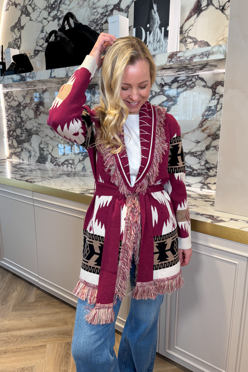 Kilya Cardigan Raspberry Mix