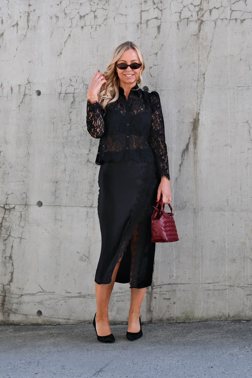 Lace Shirt Black
