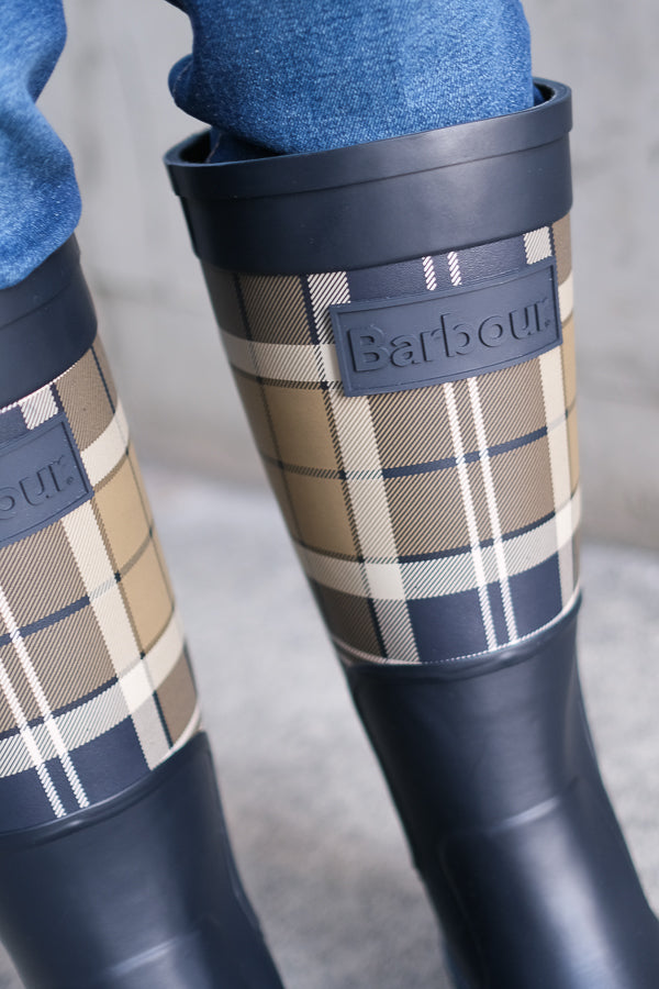 Dena Tall Well Boots Navy