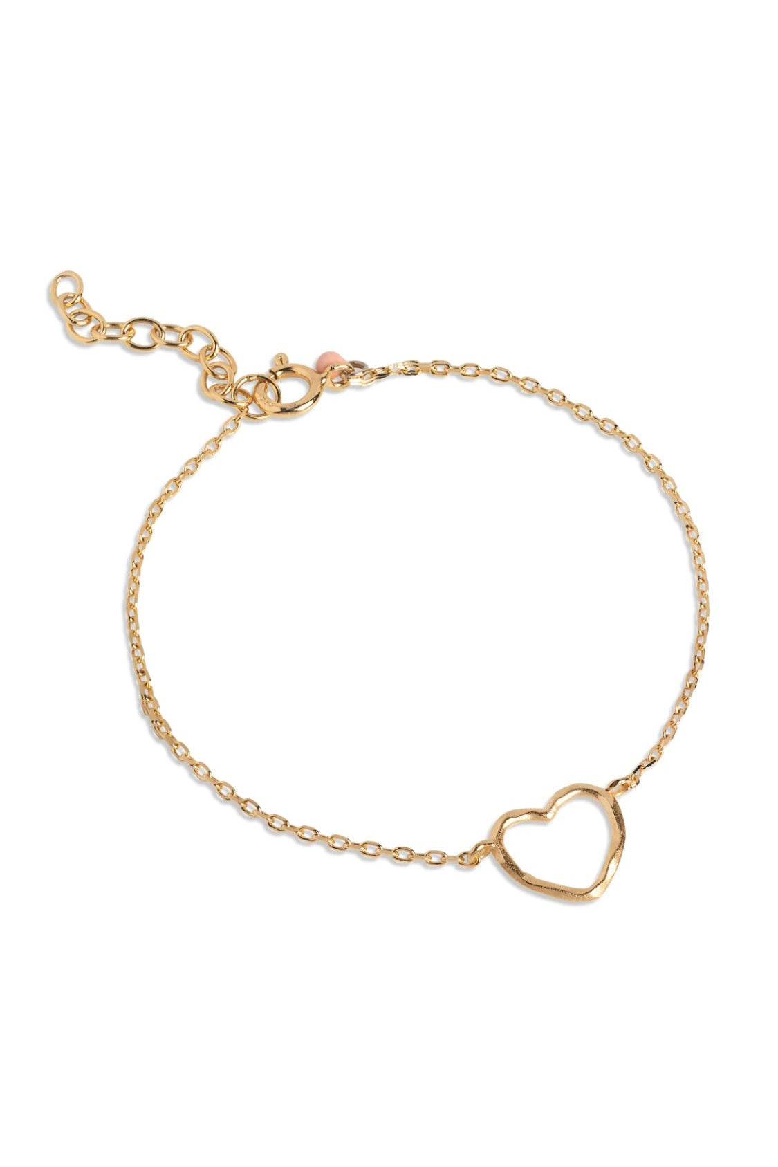 Organic Heart Bracelet Gold