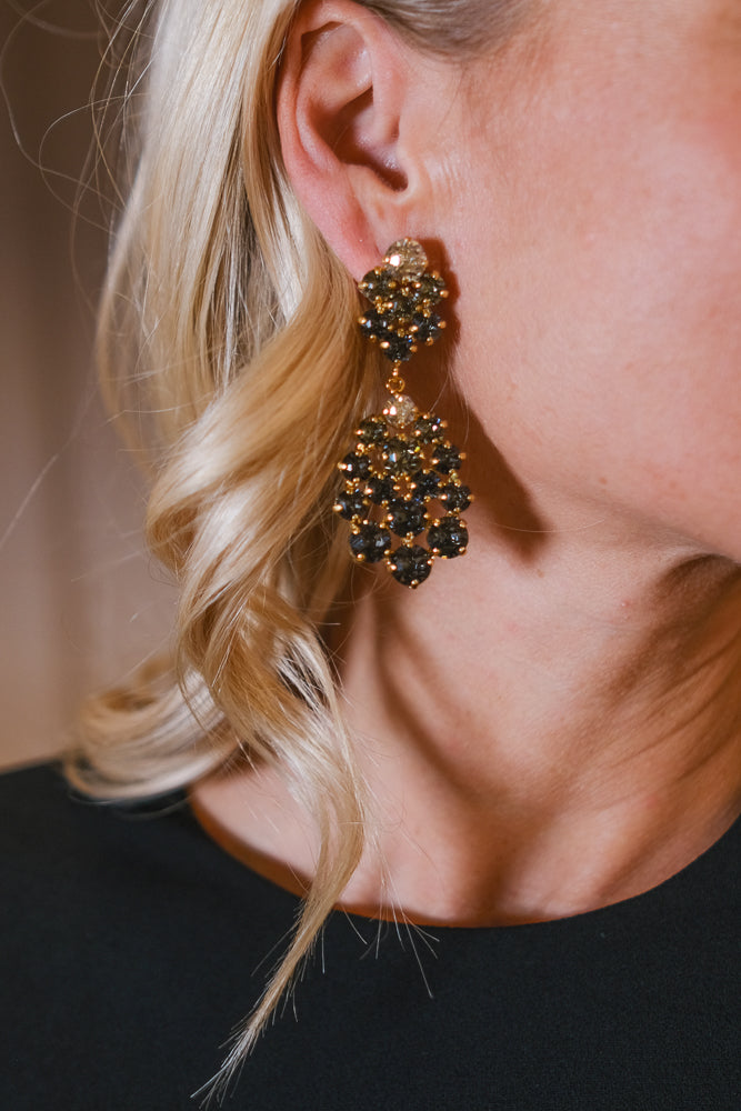 Celena Earring Gold Black