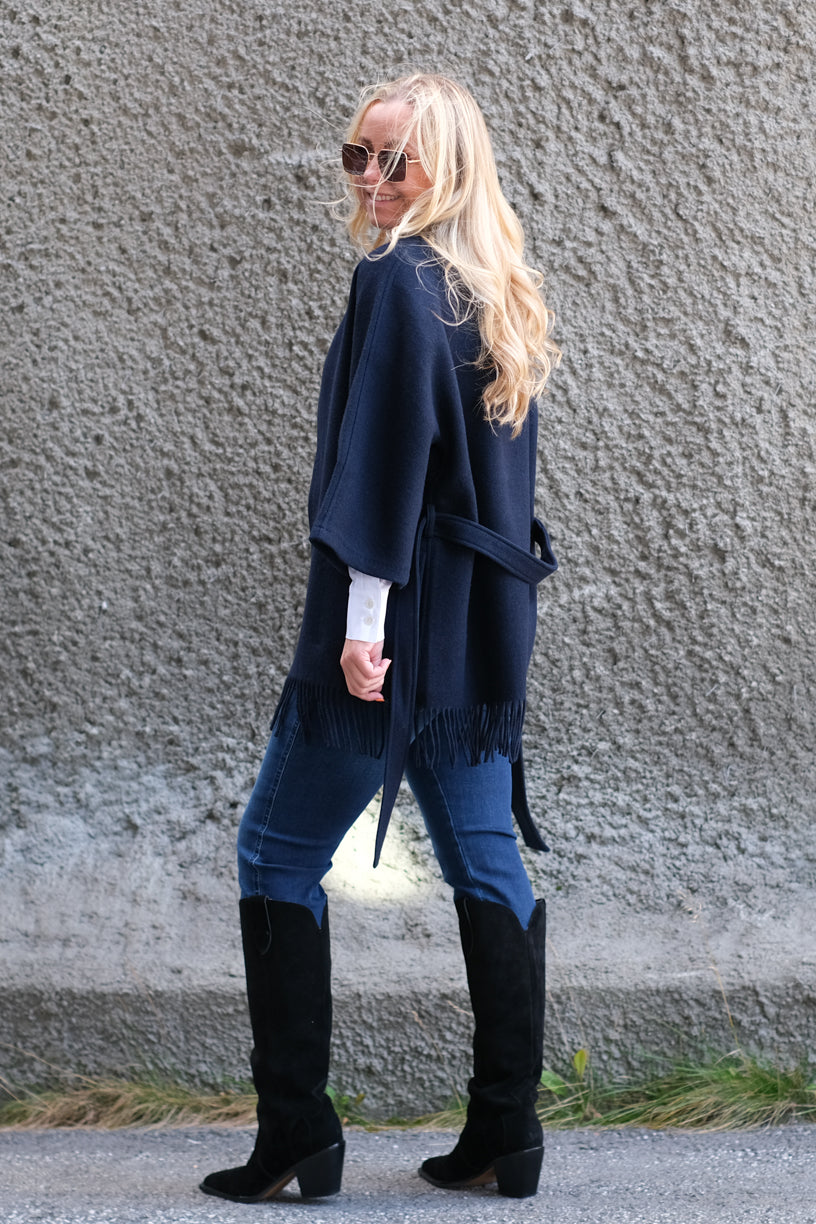 Akila Lambswool Jacket Navy