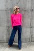 Roundneck Sweater Tokyo Pink Multicolour Stripes