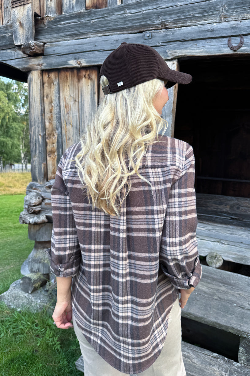 Arc Shirt Muted Tartan Dark Brown