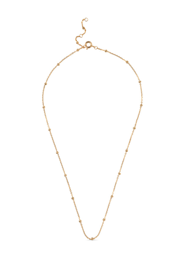 Necklace Beaded Chain Gold