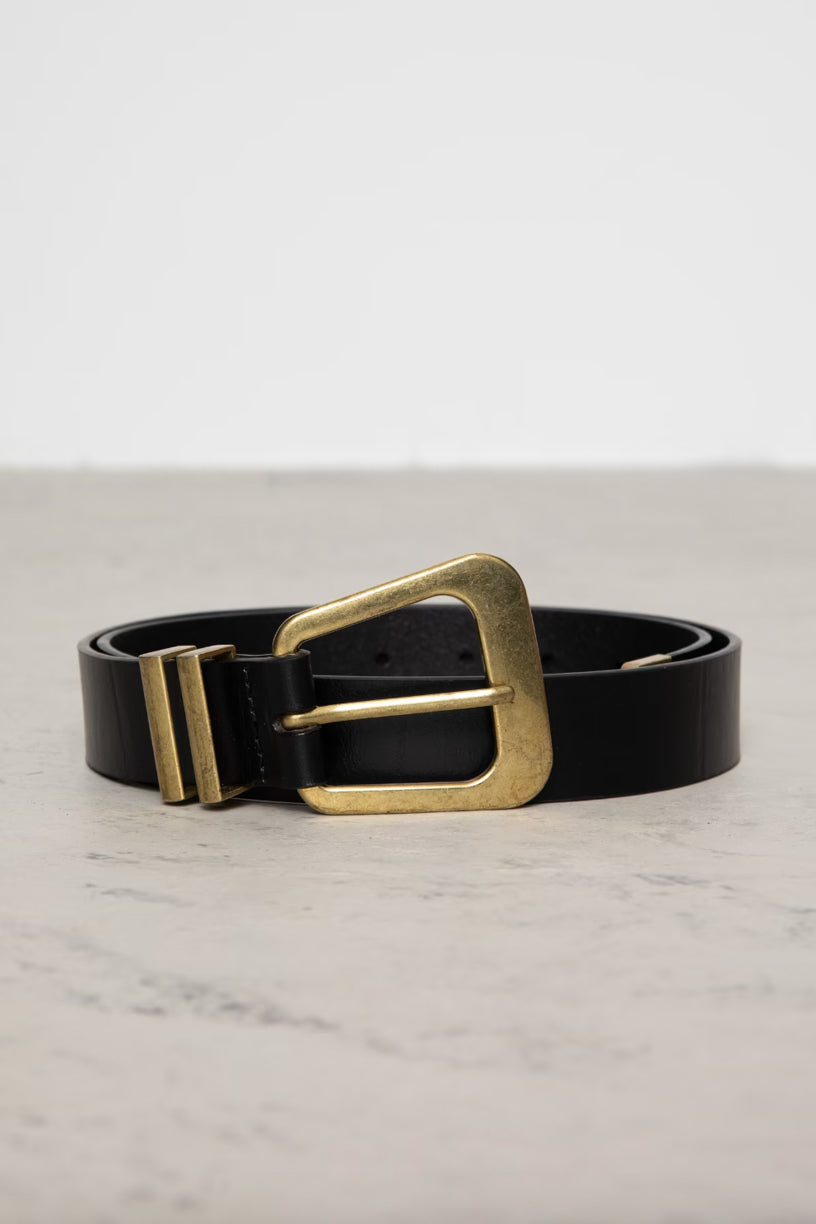 Bennet Belt Black Gold