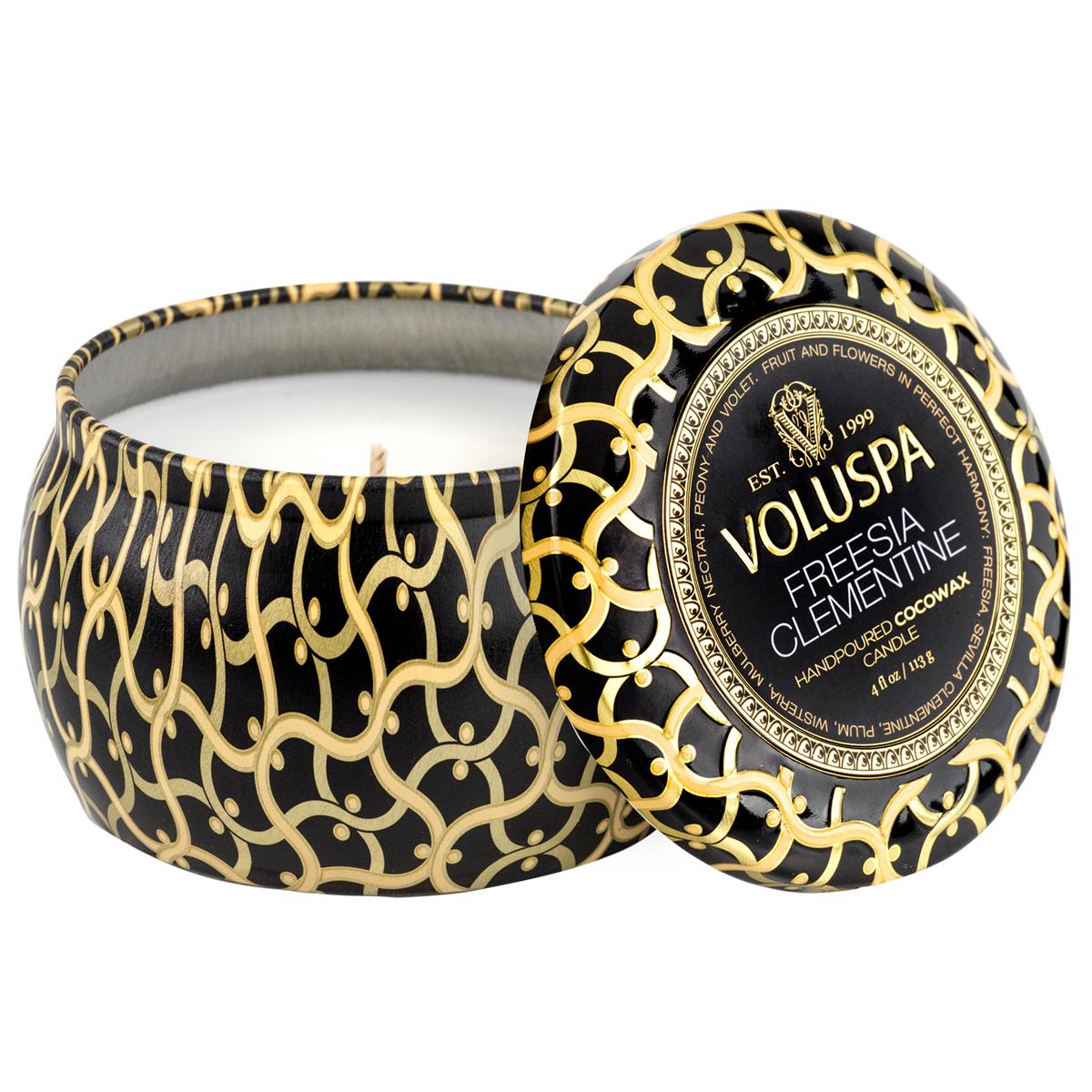 Freesia Clementine Mini Tin Candle 25tim