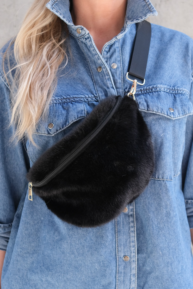 Fuskepels Fanny Pack Sort