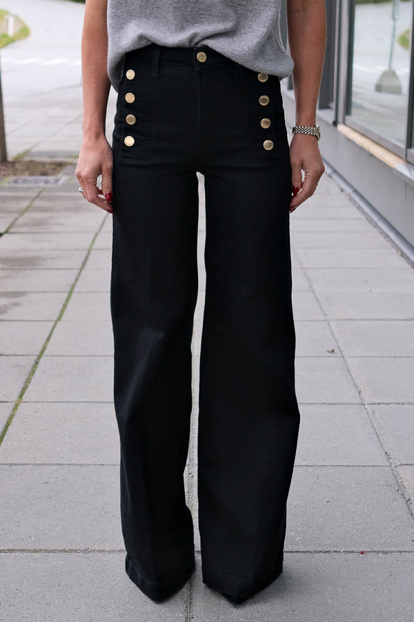 Giudith Pants A Denim Nero