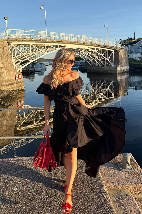 Cotton Senorita Dress Washed Black