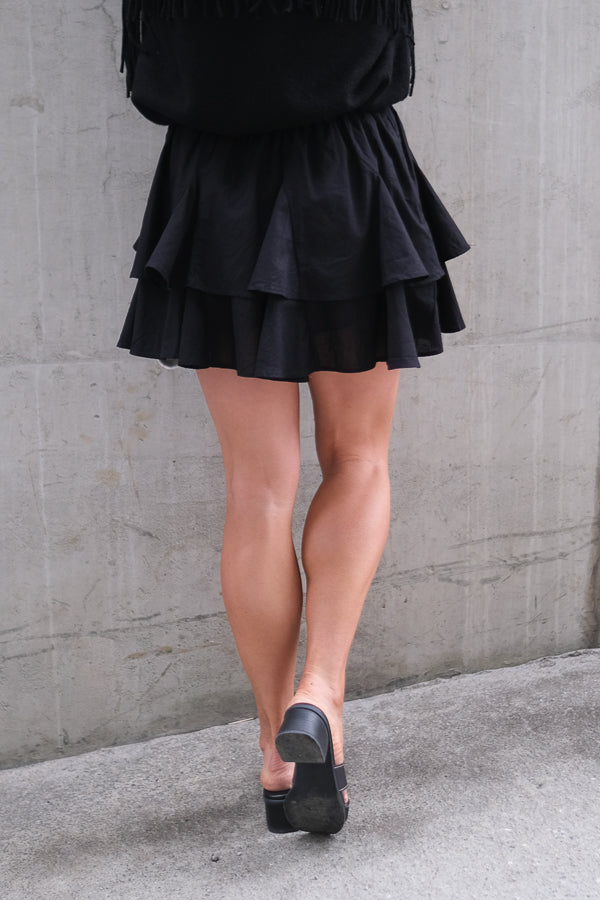 Tennis Skirt Shorts Black
