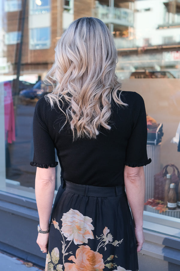 Milla Merino Knit Top Black