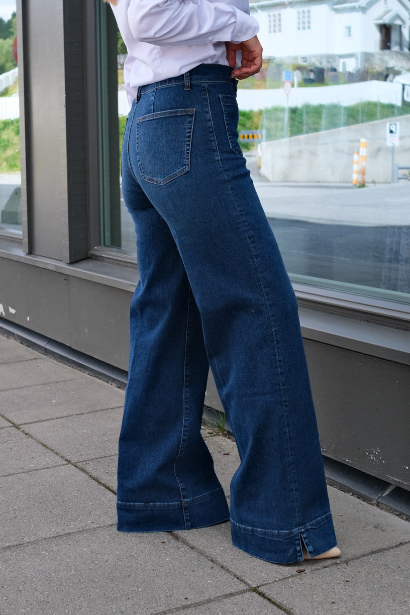 Le Slice Slim Palazzo Long Folklore