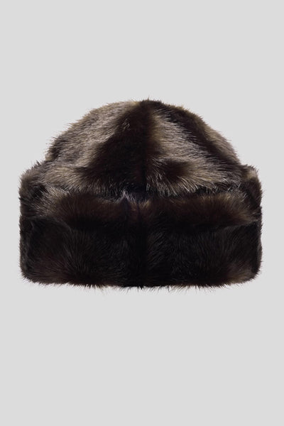 Stubai Faux Fur Hat Rich Brown