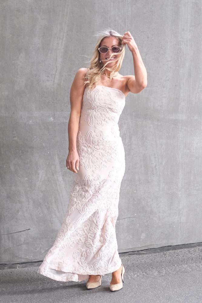 Ciara Bandeau Dress Shifting Sand