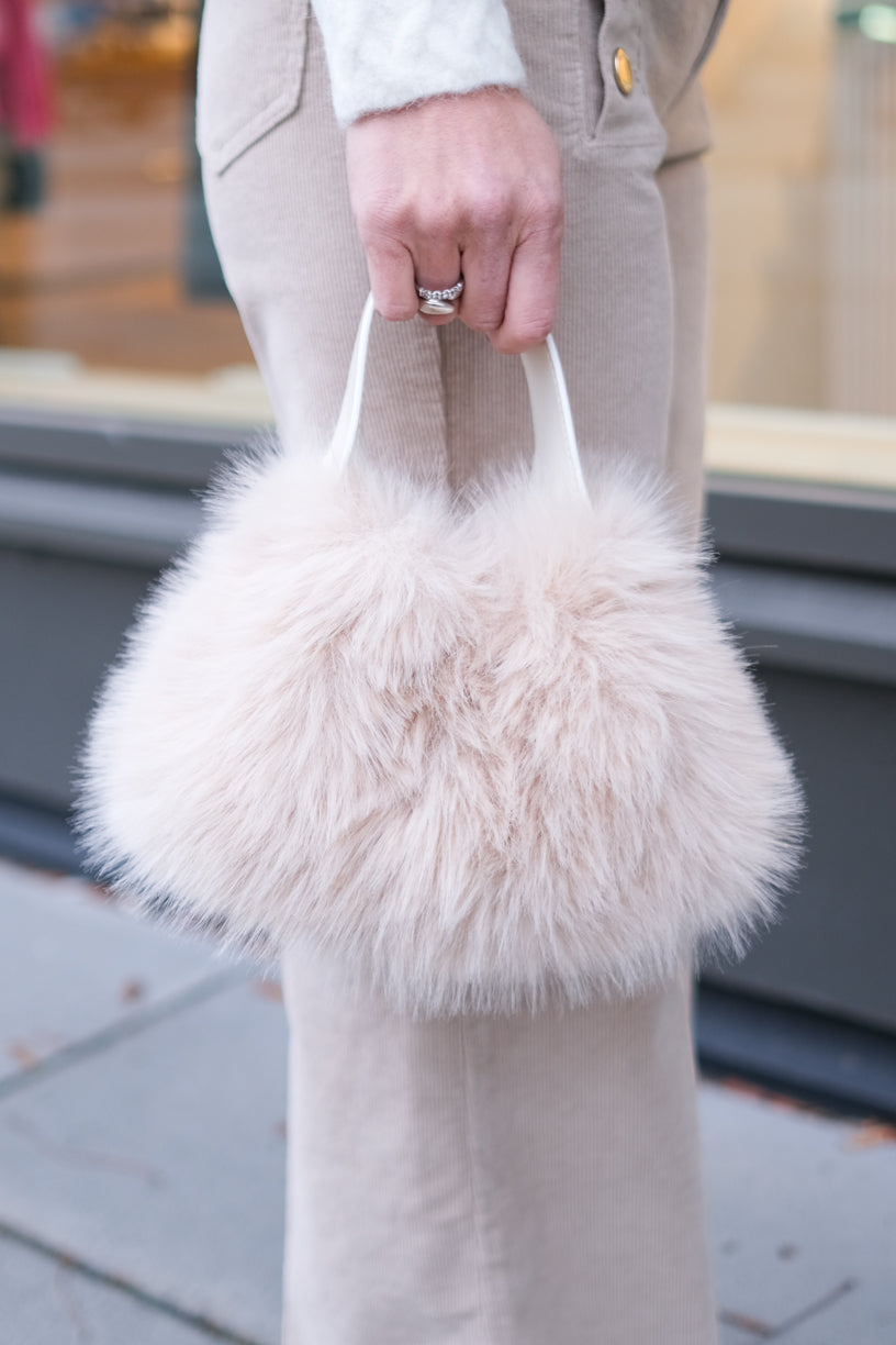 Paris Fuskepels Veske Lys Beige