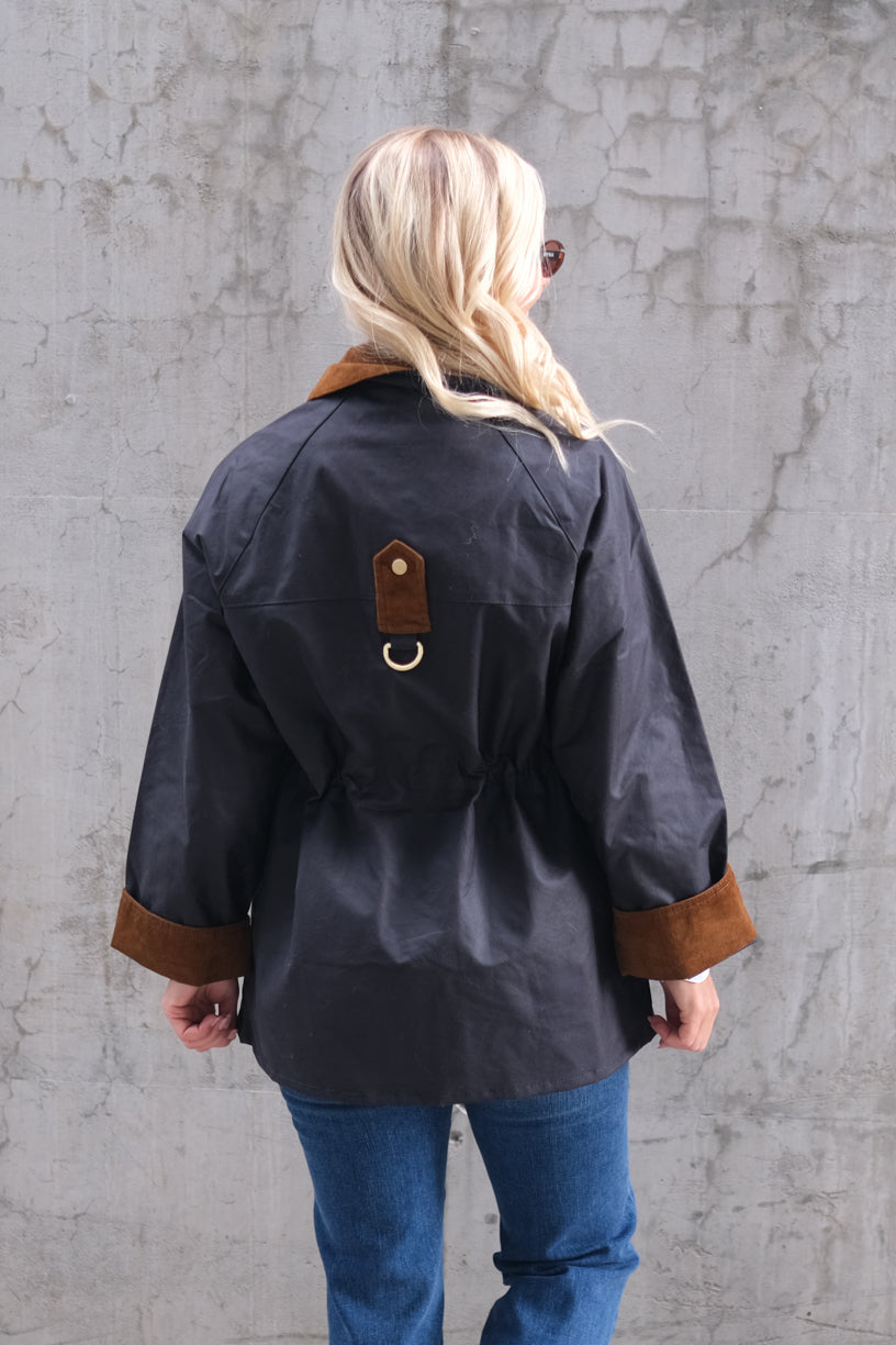Treeton Wax Jacket Navy