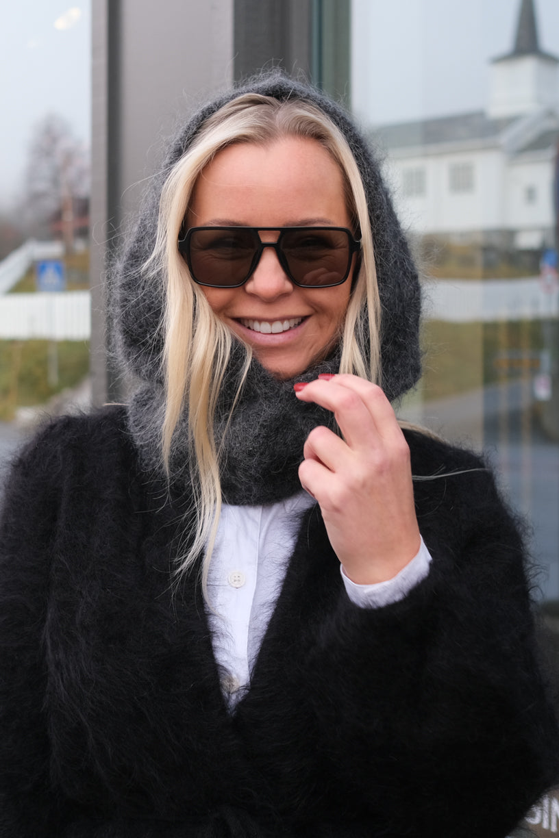 Kajsa Chunky Balaclava Charcoal