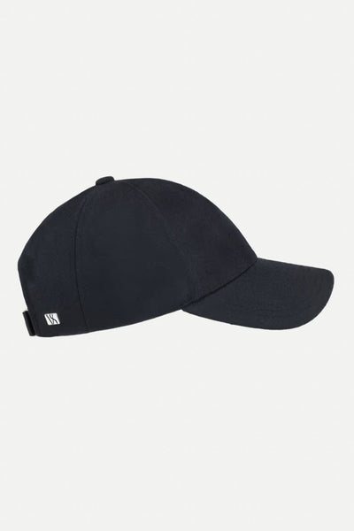 Jet Black Wool Caps