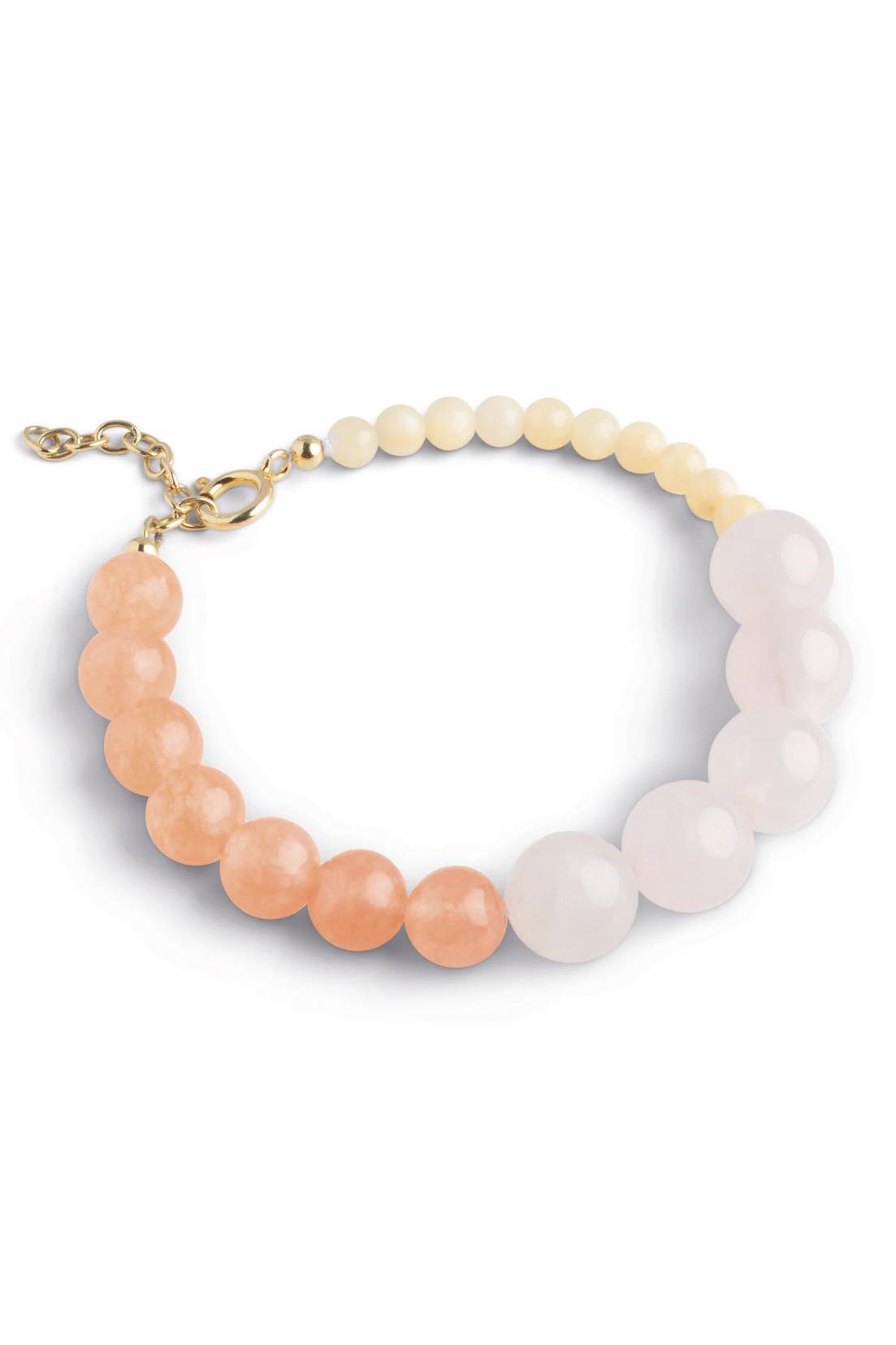 Bracelet Tahlia Orange, Light Pink And Yellow