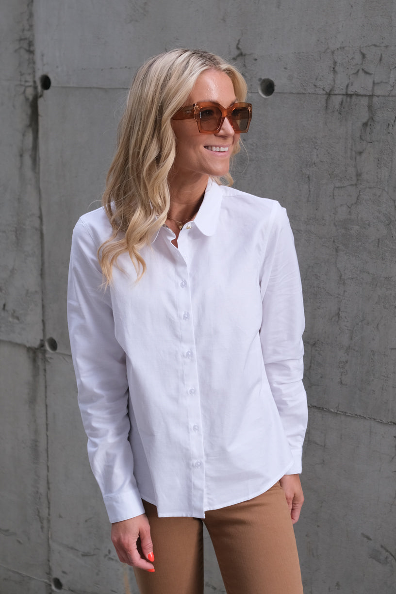 Lavender Shirt White