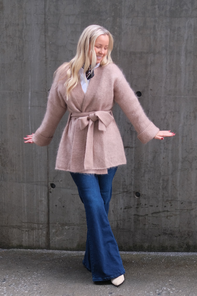 Vera Chunky Cardigan Hazel Beige