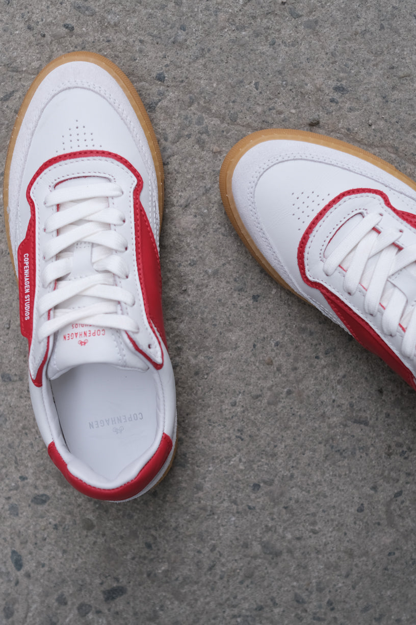 CPH90 Leather Mix White/Red