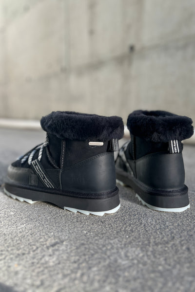 Blurred Micro Boots Black