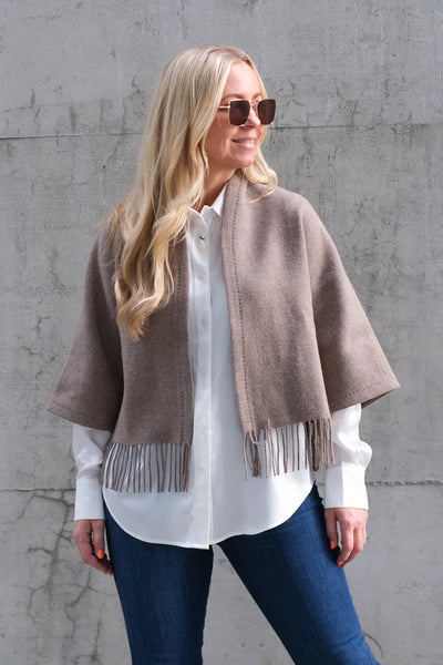 Keyla Lambswool Jacket Desert