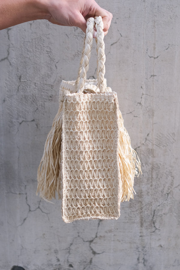 Sigrid Straw Bag Beige