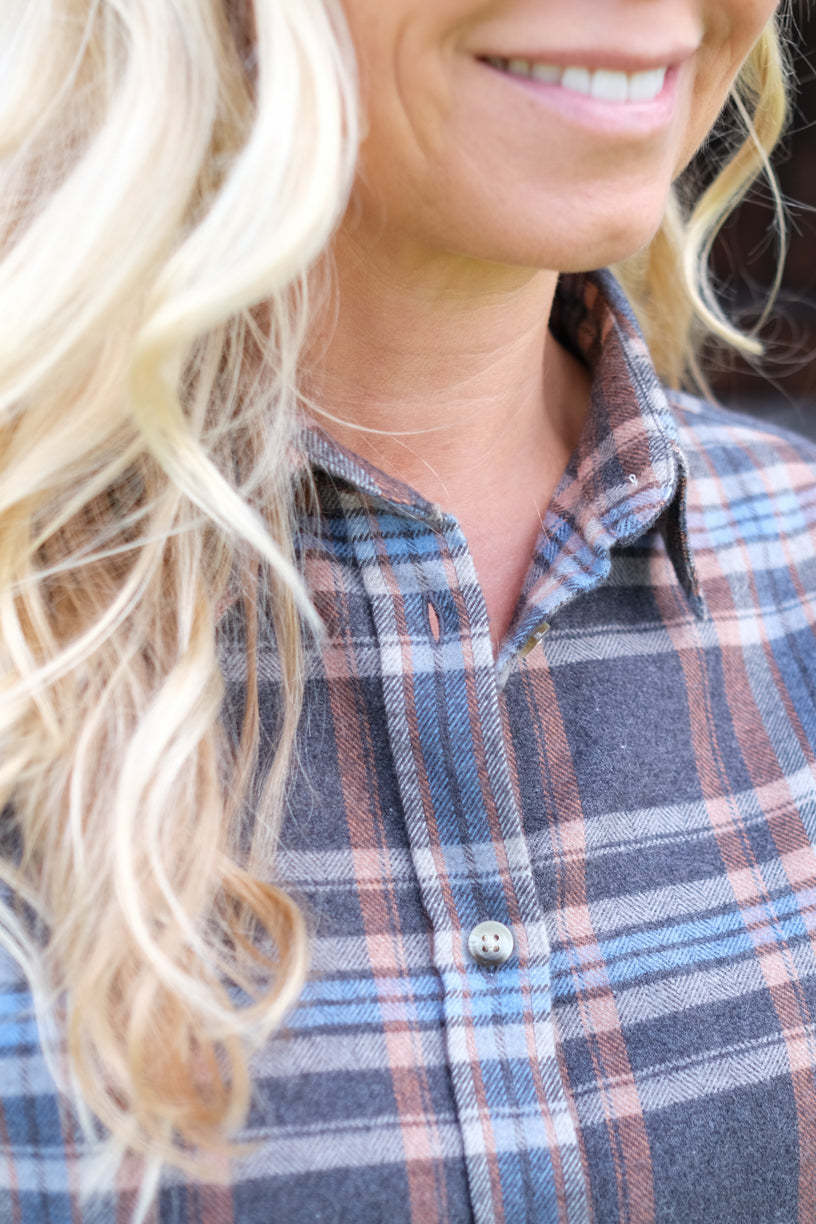 Arc Shirt Muted Tartan Dark Grey