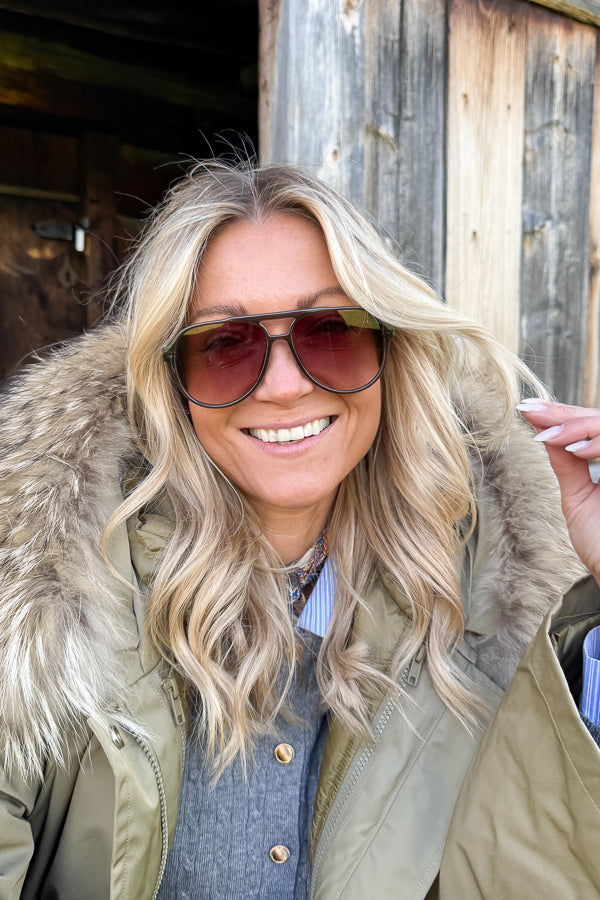 Stevie Trans Olive Brown Fade