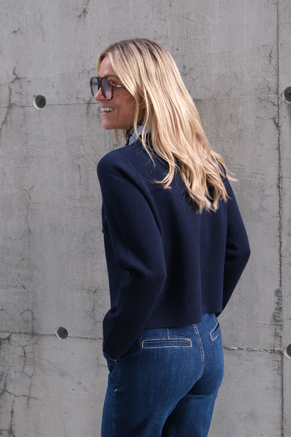 Geola Cardigan Bleu Nuit