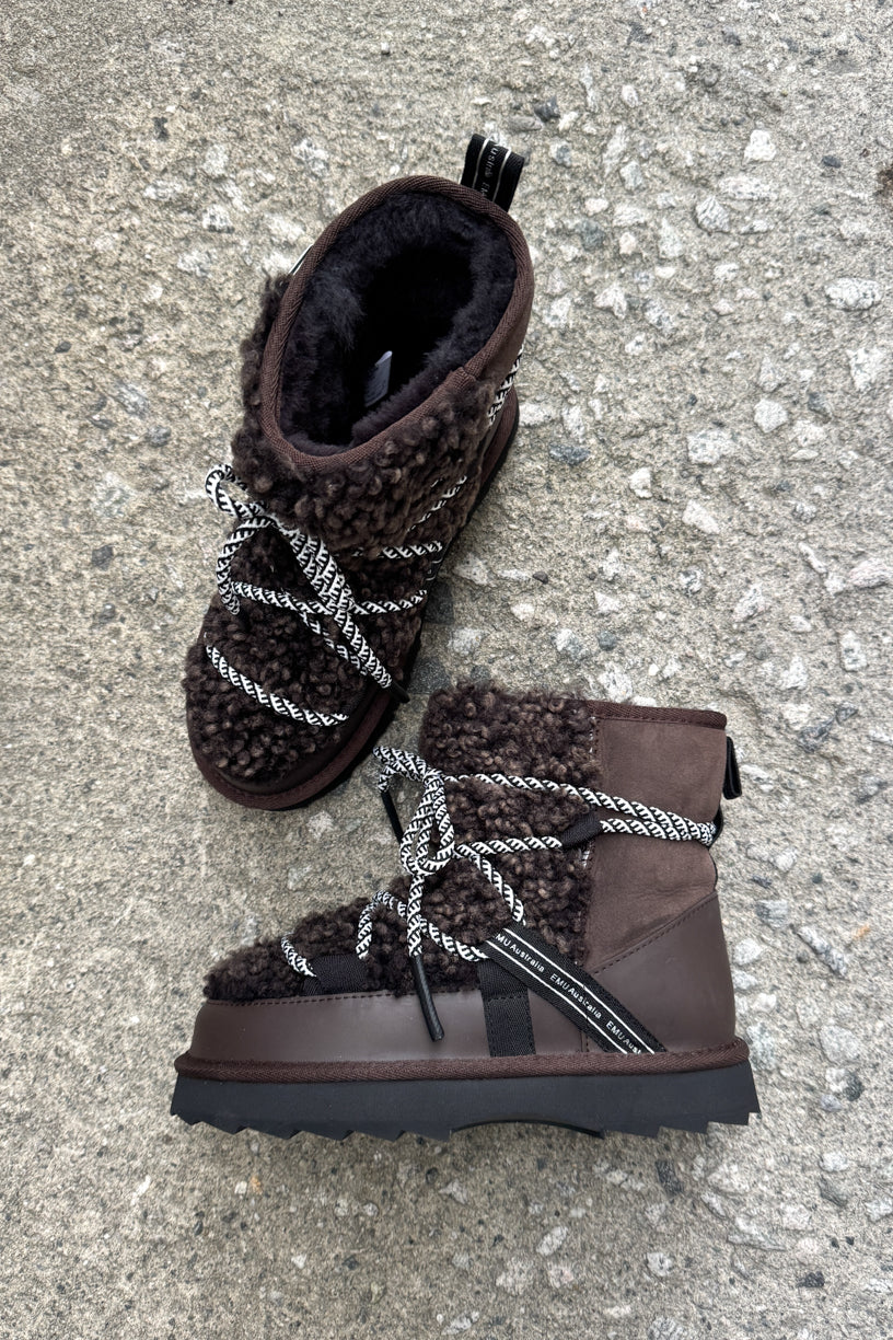 Blurred Teddy Boots Chocolate