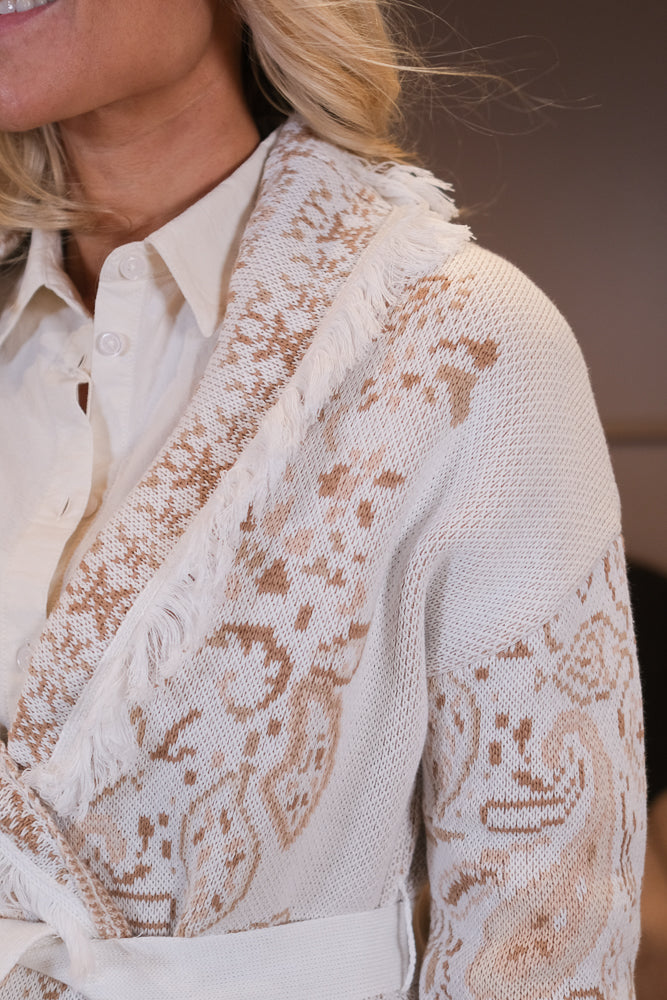 Capri Cardigan Short Beige