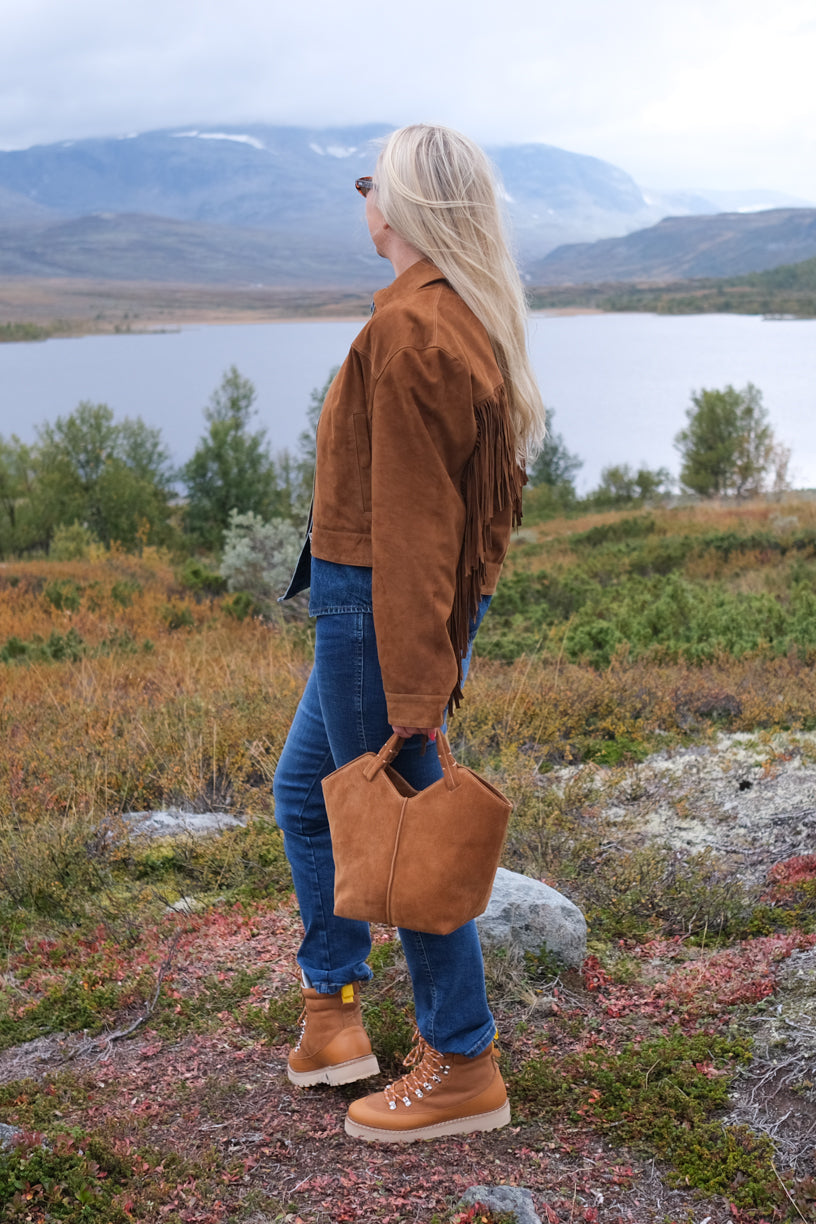 Maya Bag Suede Cognac