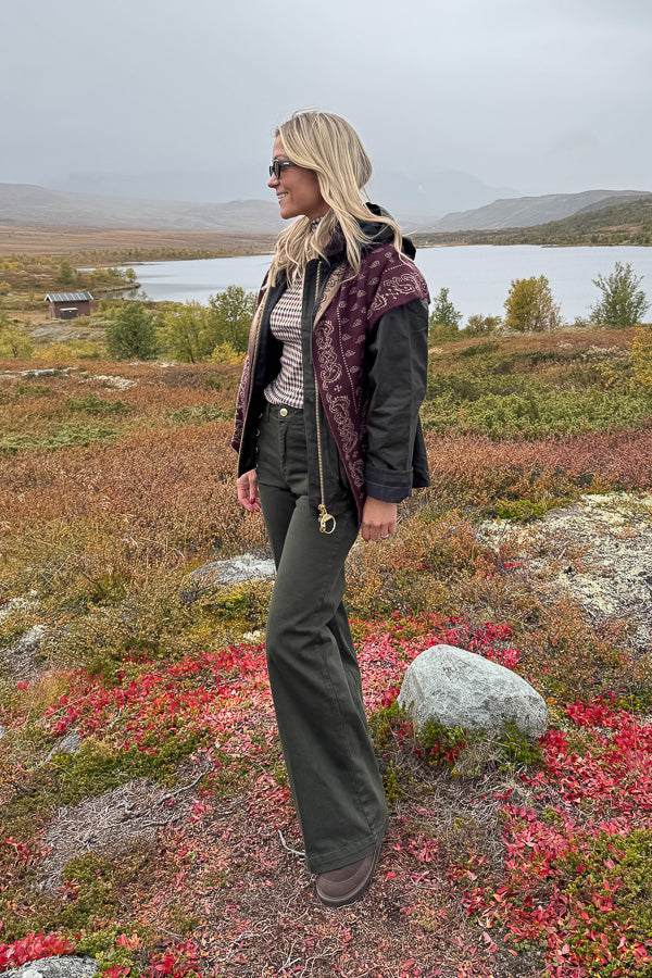 Carville Wax Jacket Olive