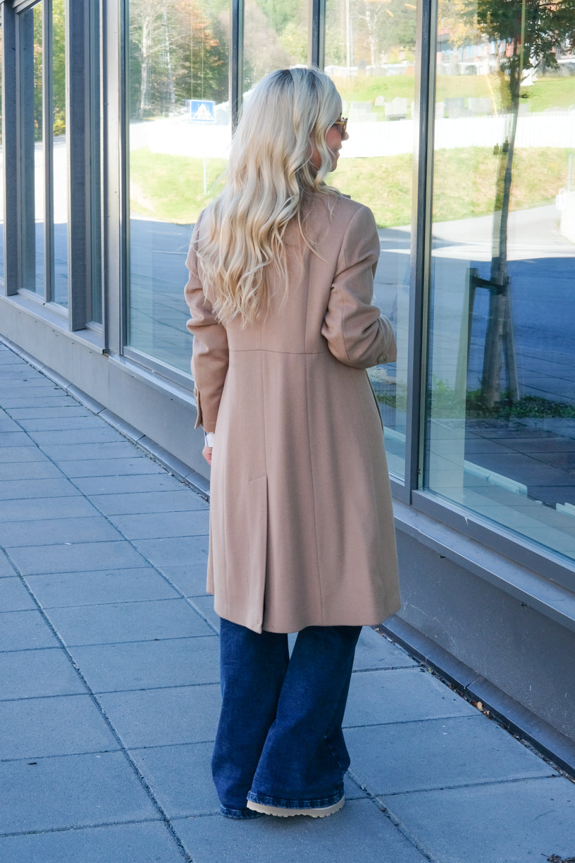 Cashmere Coat Light Camel