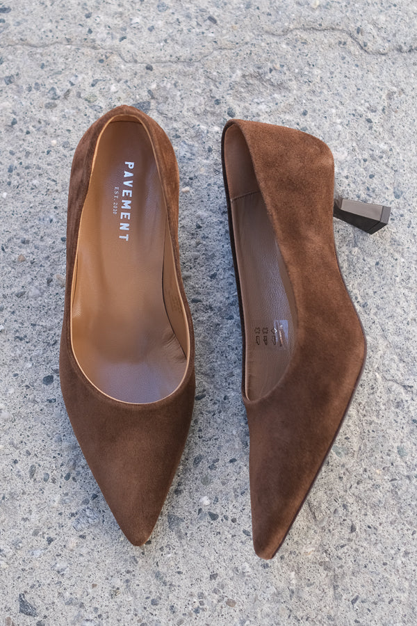 Hilja Suede Pumps Brown Suede