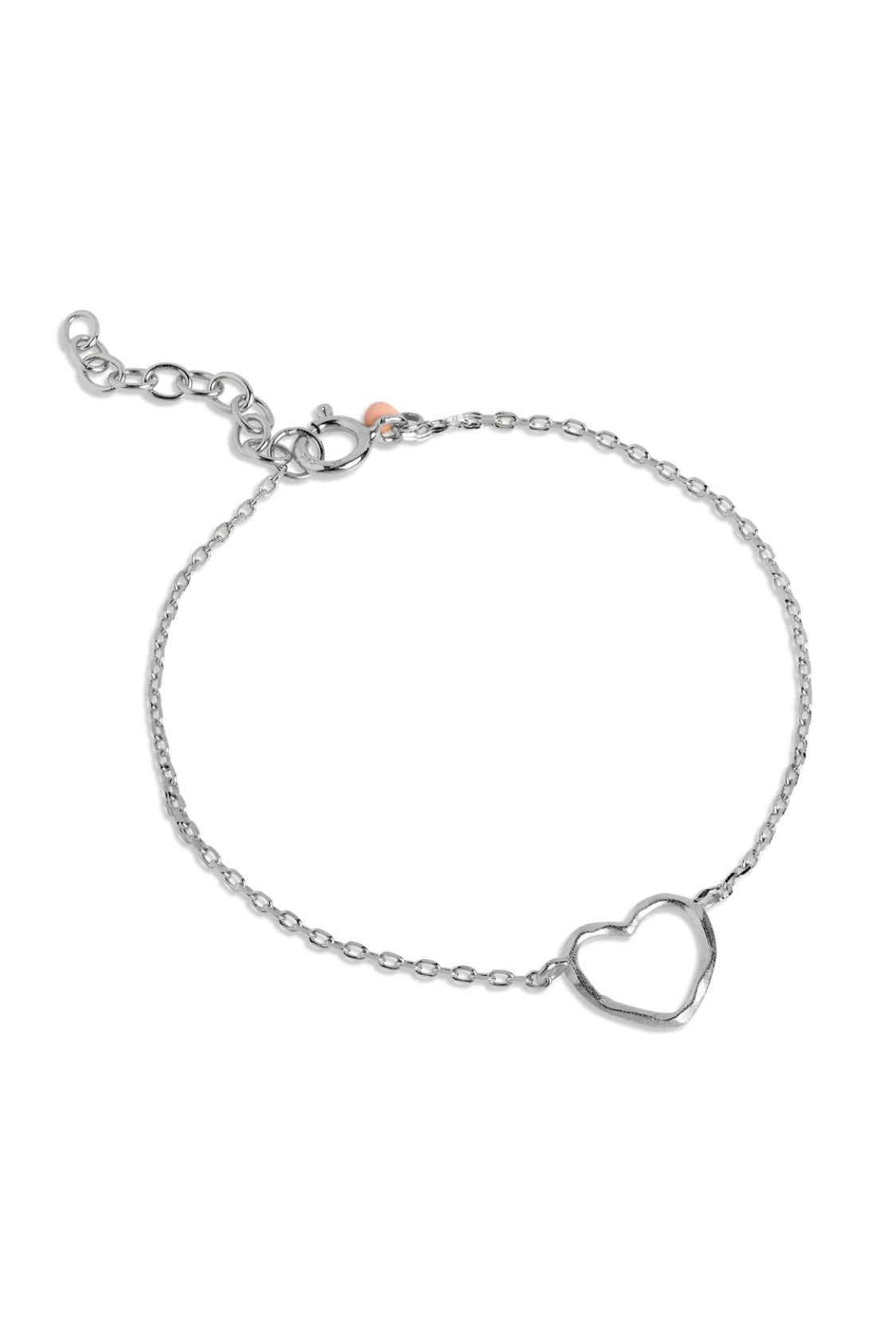 Bracelet Organic Heart Silver