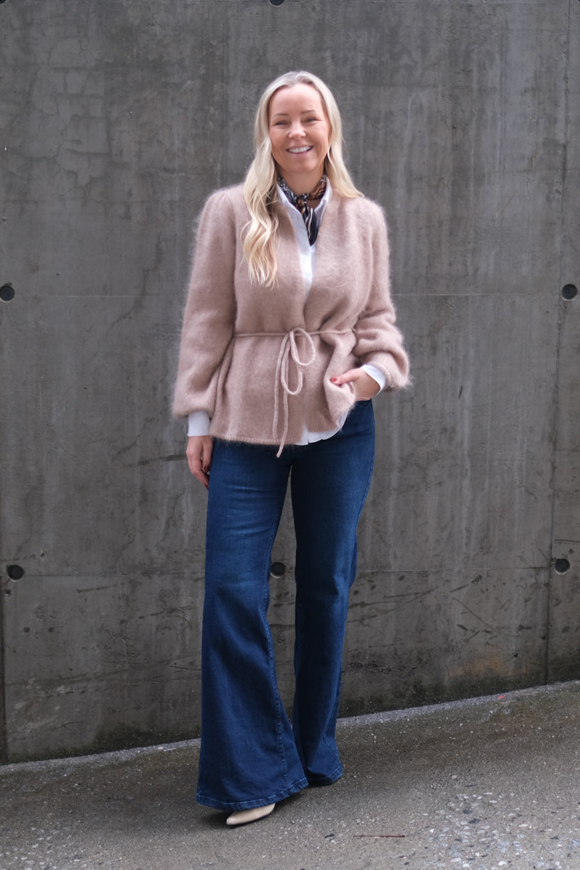 Fredrikke Chunky Cardigan Hazel Beige