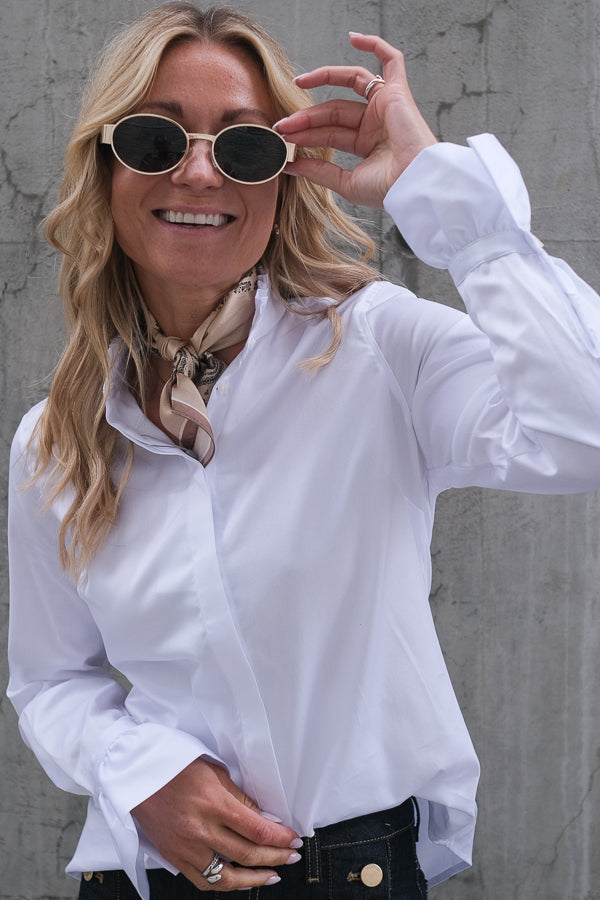 Daryla Frill Collar Blouse White