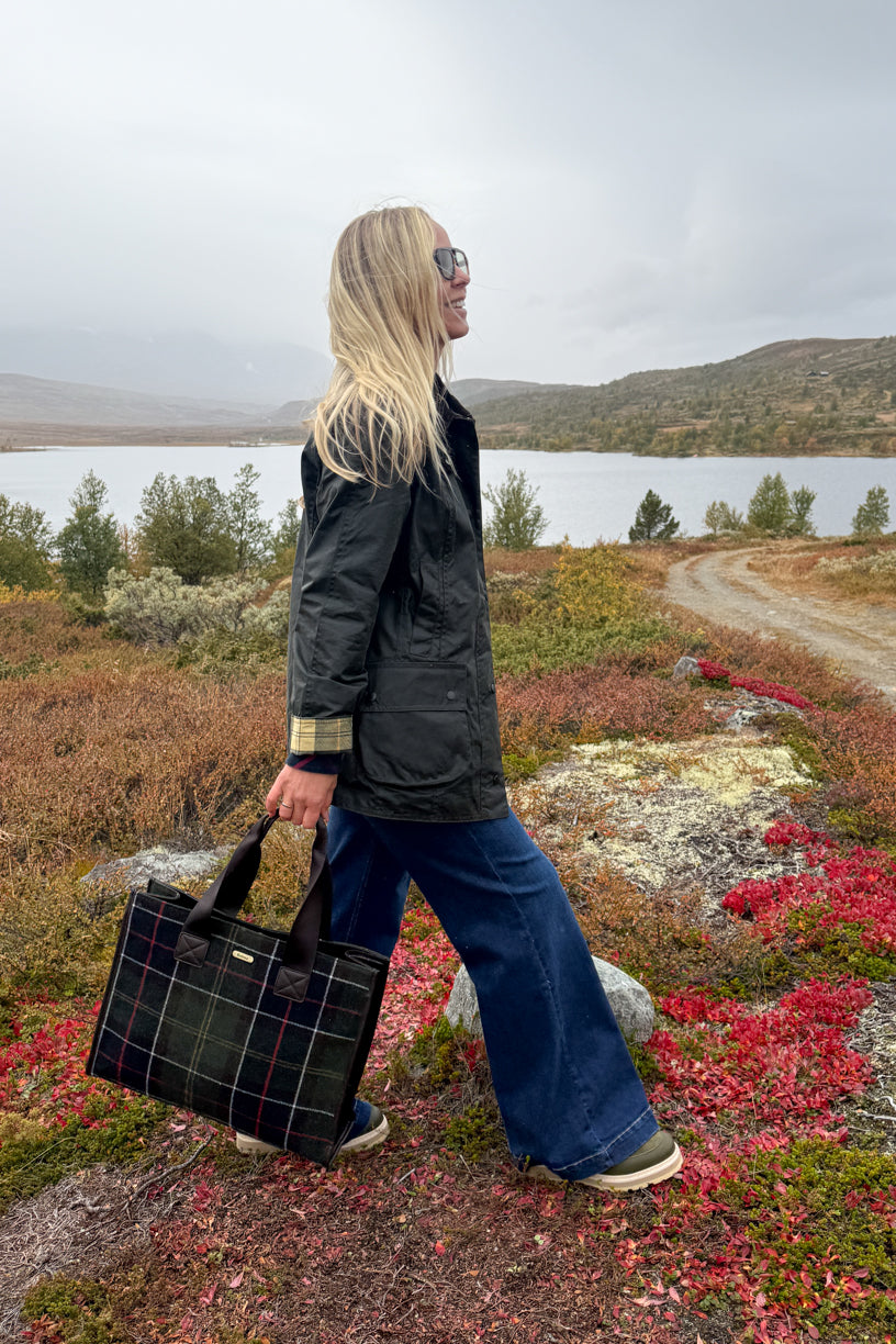Turnberry Tartan Tote Bag Olive