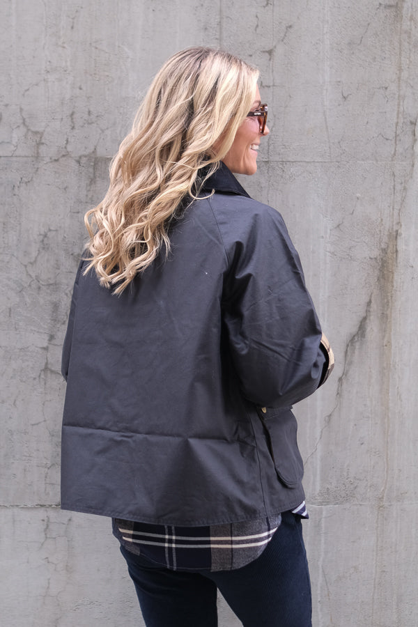 Icons Modern Spey Waxed Jacket Navy