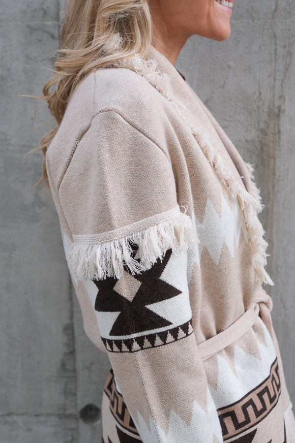 Avy Cardigan Sand Mix